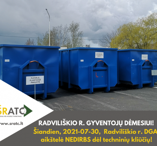 Radviliškio r. gyventojų dėmesiui!